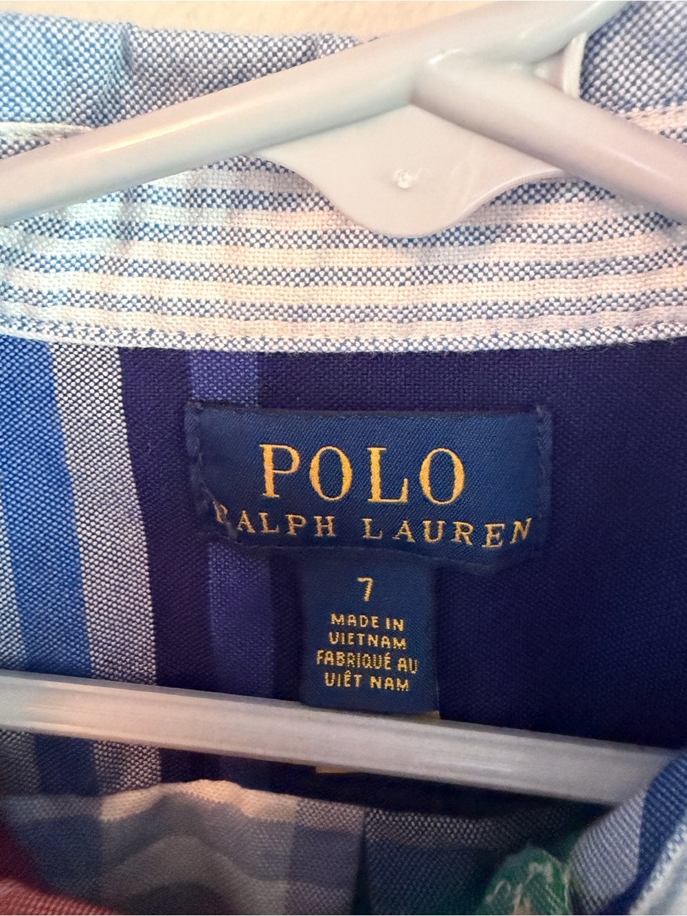 Polo by Ralph Lauren Blue Striped Button-Up Shirt - Picture 3 of 3